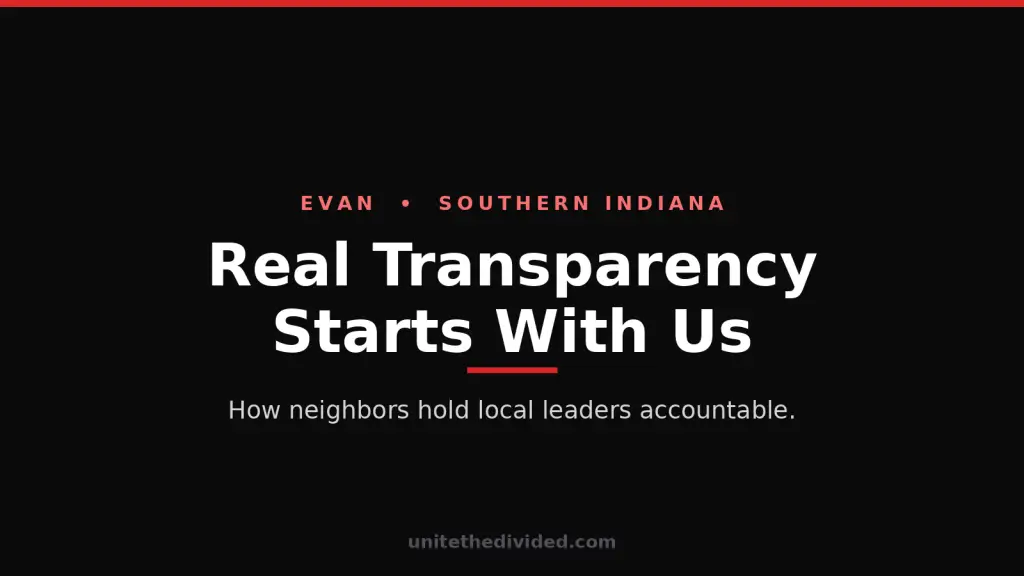 Real Transparency Starts With Us